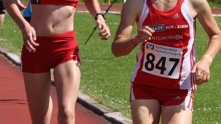 Laura Johannes (582) vom TSV Münnerstadt brillierte über 800 Meter der Schülerinnen W-14