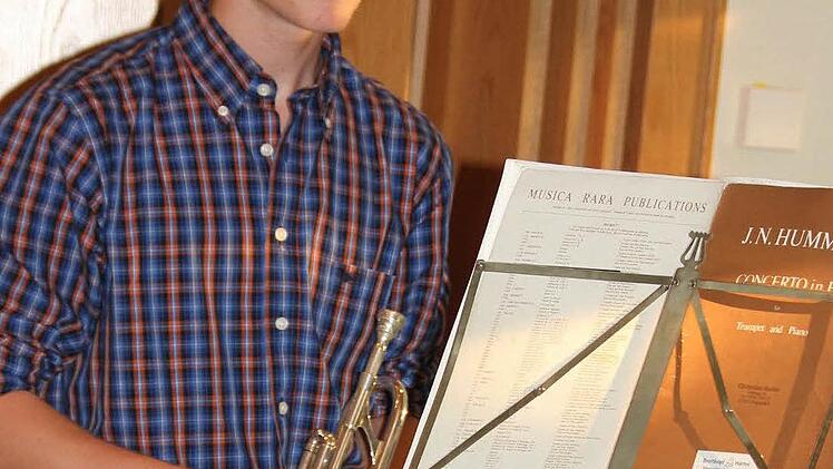 Lukas Müller glänzte mit einem Trompetensolo