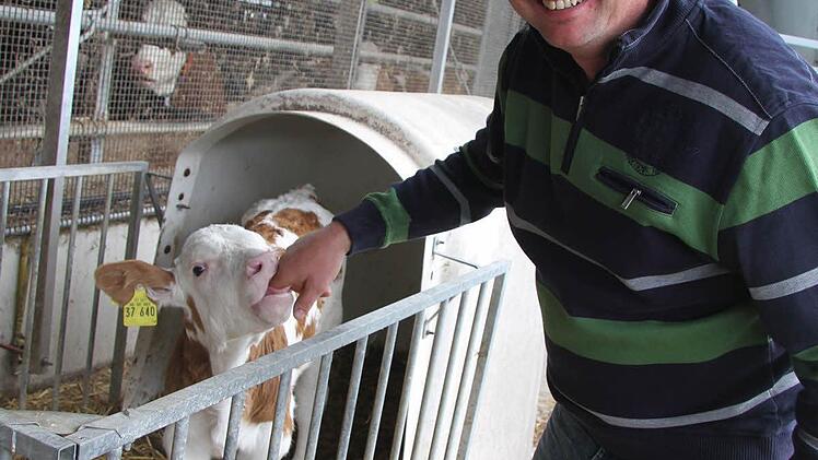 Eiweißreiches Futter ist wichtig, deshalb werden die Wiesen schon Anfang Mai gemäht