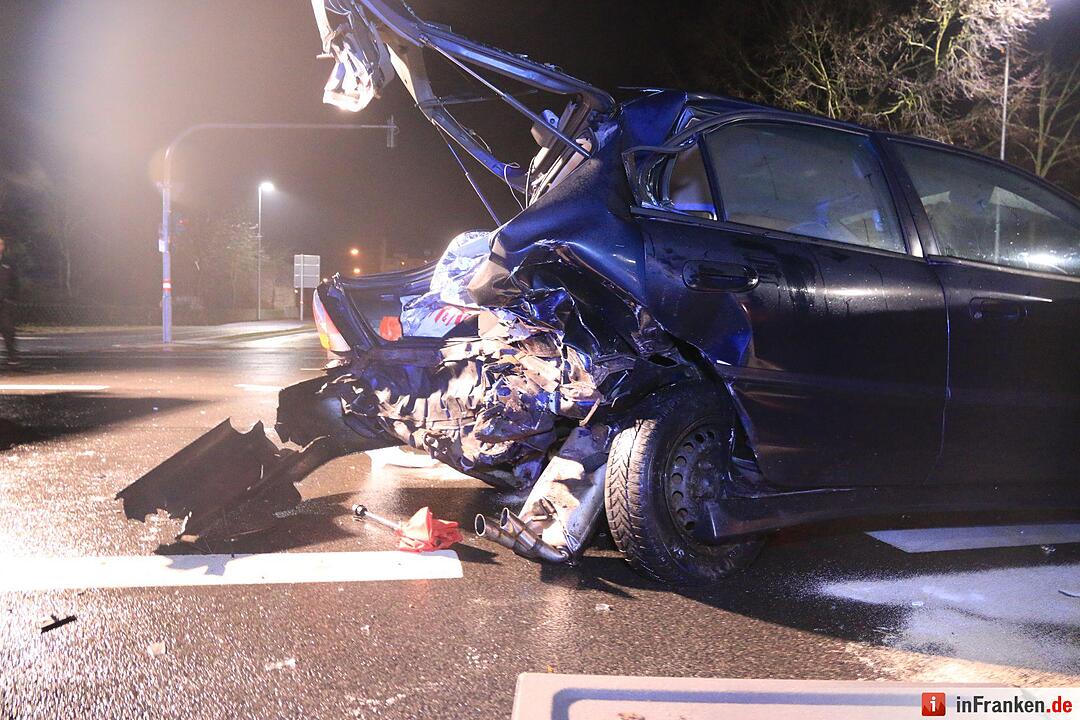 Frontalkollision am Münchner Ring in Bamberg