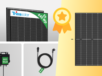 Die Komponenten des ACTEC-Balkonkraftwerks stehen für Qualität - allen voran die 440-Watt-Module von Trina Solar.
