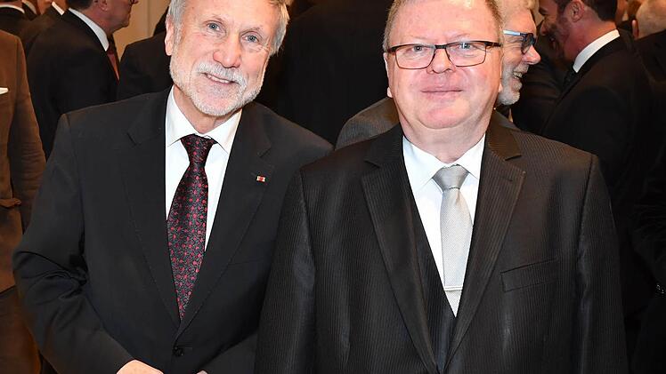 Lothar Schwarz, Präsident der Rechtsanwaltskammer Bamberg (l.), und OLG-Präsident Lückemann Foto: Ronald Rinklef