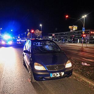 Auto erfasst Fußgänger in Bamberg