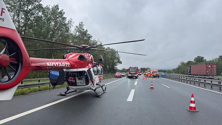 T&ouml;dlicher Motorradunfall auf der A73 bei Forchheim