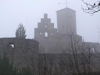 An der Westseite der Trimburg erhalten die Fenster demnächst Rollos.  Foto: Winfried Ehling(Archiv)