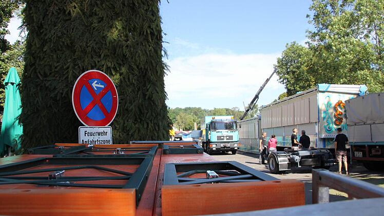 Abbau beim Freischießen. Foto: Marco Meißner