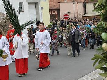 Prozession am Palmsonntag in Hallerndorf