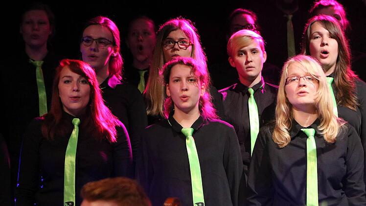 "Dreams and Drums": Impressionen von der Generalprobe mit dem Hochschulchor Coburg und der Hochschul-Bigband.Foto: Jochen Berger