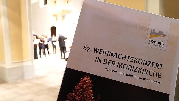 Impressionen vom Weihnachtskonzert mit dem Collegium Musicum Coburg in der Morizkirche.Foto: Jochen Berger
