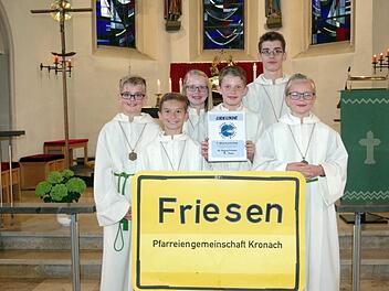 Die siegreiche Ministrantengruppe aus Friesen Foto: Heike Schülein