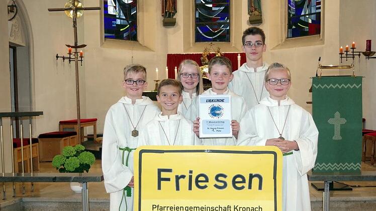 Die siegreiche Ministrantengruppe aus Friesen Foto: Heike Schülein