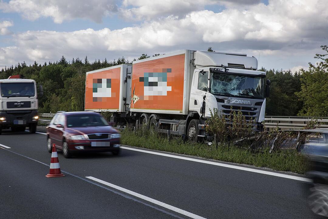 Lkw-Unfall auf der A70
