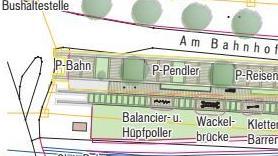 So soll es einmal am Bahnhofsgelände in Elfershausen aussehen (Teil 1).