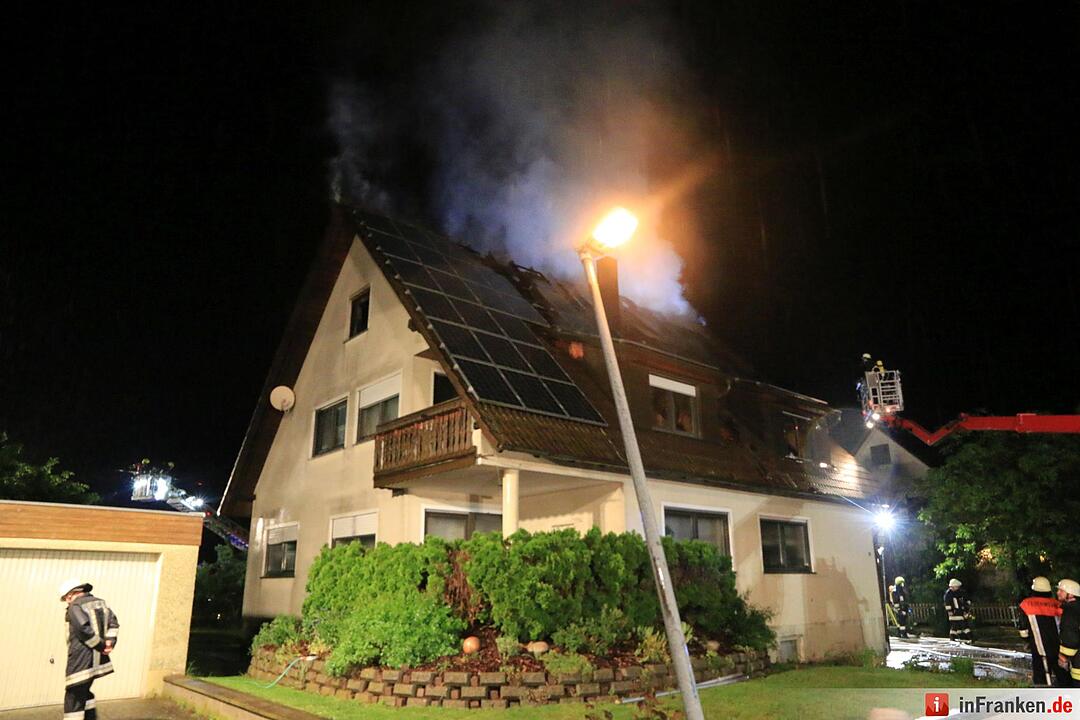 Blitzeinschlag in Gernach