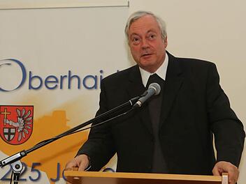 Pfarrer Stefan Hartmann beim Neujahrsempfang inOberhaid.  Foto: Barbara Herbst