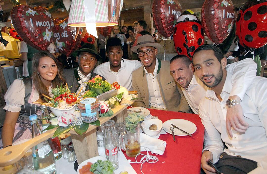 Wiesn-Besuch des FC Bayern München