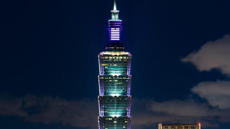 War mit 508 Metern eine Zeit der höchste Wolkenkratzer der Welt. Taipei 101.