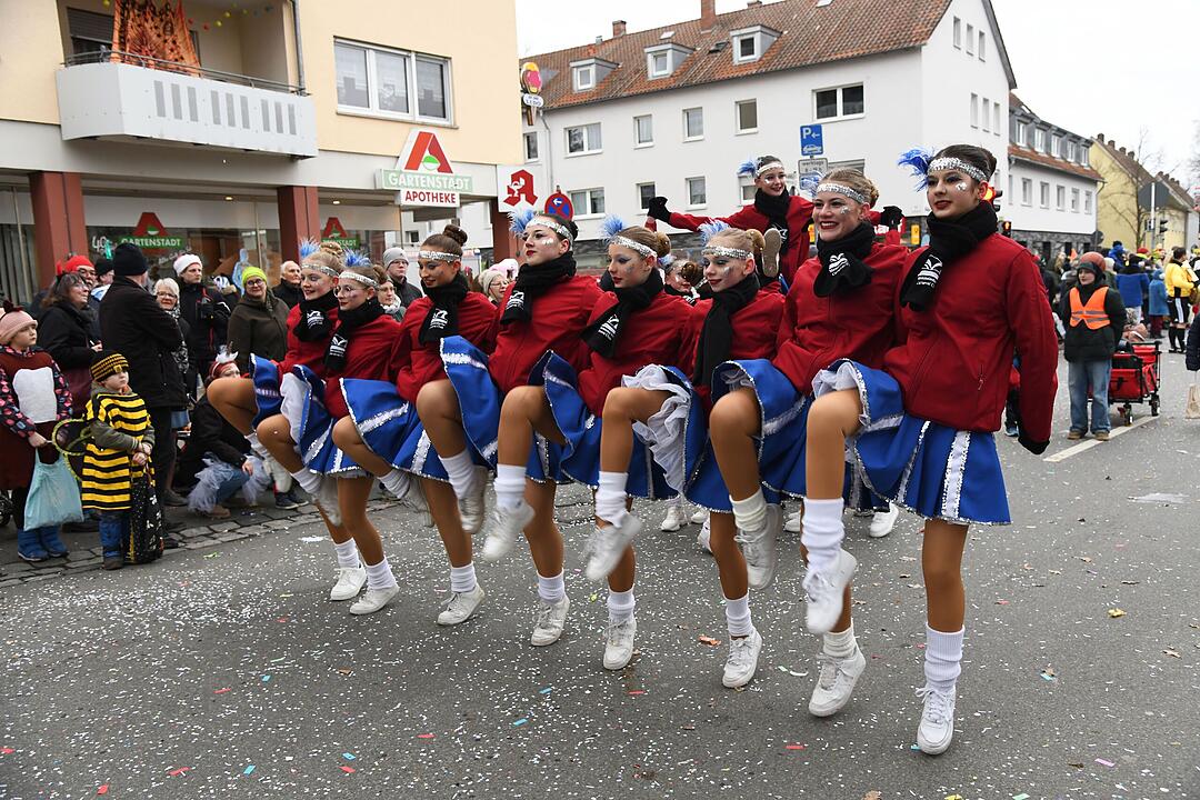 Faschingstreiben in der Gartenstadt.
