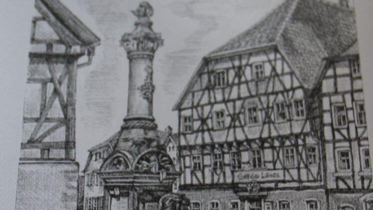 Alt Mürscht am Marktplatz.Heike Beudert