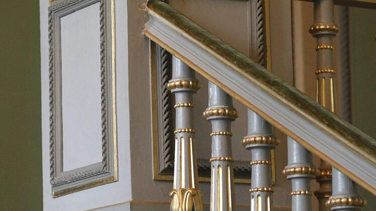 Treppenaufgang in Schloss Ehrenburg in CoburgFoto: Jochen Berger