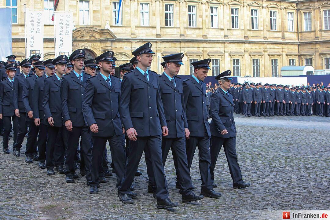 Bundespolizei-Anwärter in Bamberg vereidigt