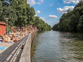 Bamberg: Hainbadestelle weiterhin geöffnet - trotz Ende der Freibad-Saison