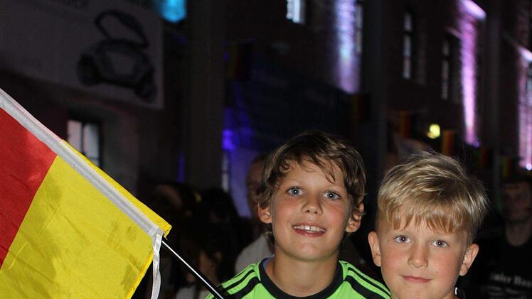Beim Public Viewing in Kronach. Foto: Michael Wunder