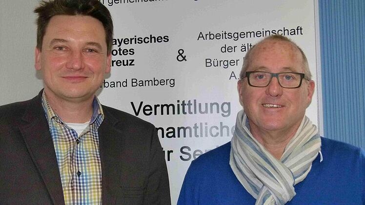 Die Trägervertreter Michael Ruthrof (li.) und Anton Zahneisen wissen um den hohen Hilfebedarf von Senioren. Foto: Krüger-Hundrup