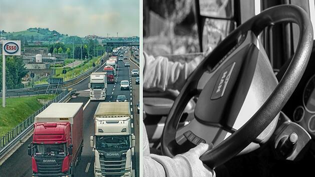 Lkw kollidiert mit Schwertransport