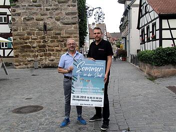 Die Vorstände Walter Dietz und Stefan Müller laden zu Sommer in der Stadt ein.  Foto: Richard Sänger