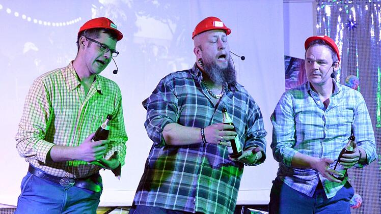 Die Höörg's Biietsch Boys aus Katzenbach (von links: alias Jörg Arnold, Michl Heppner und Rainer Back).Peter Rauch