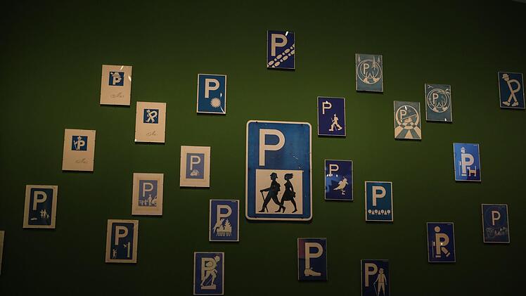 Wanderparkplatzbeschilderung. Foto: Barbara Herbst