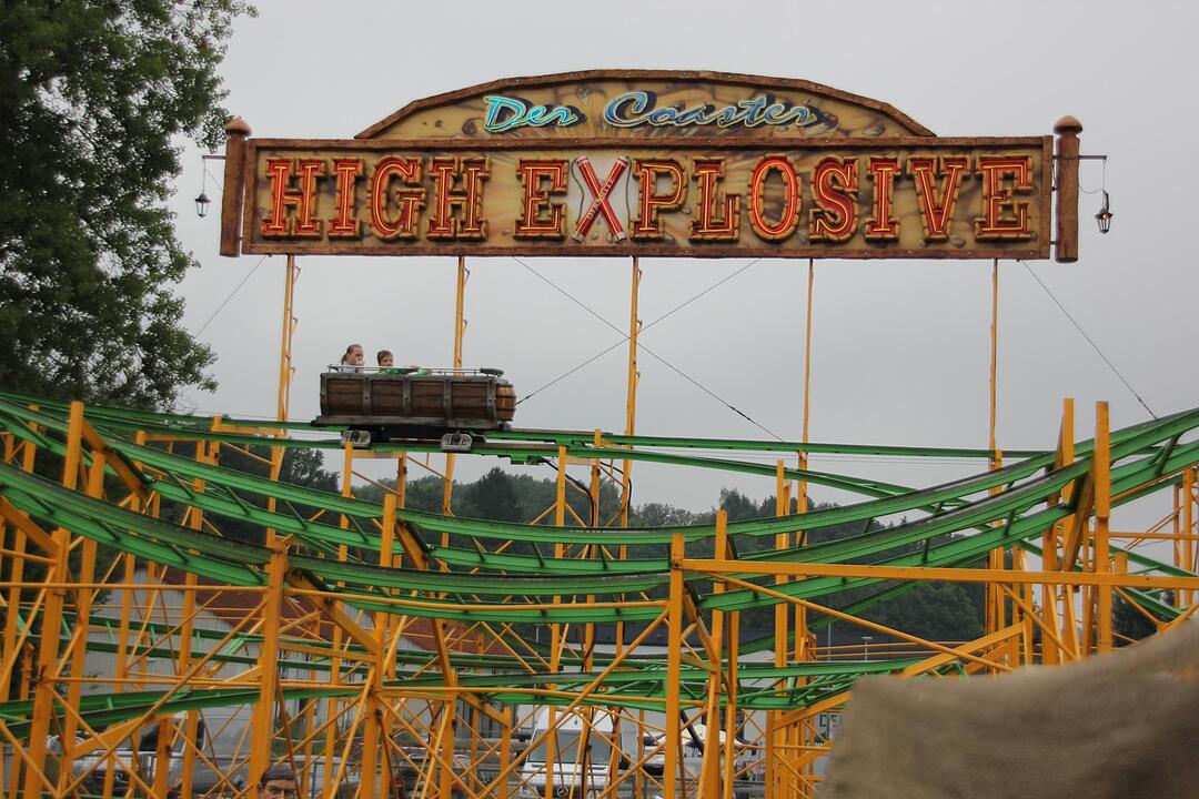 Bild 4: Die Achterbahn „High Explosive“ ist eine Neuheit auf der Hofwiese.