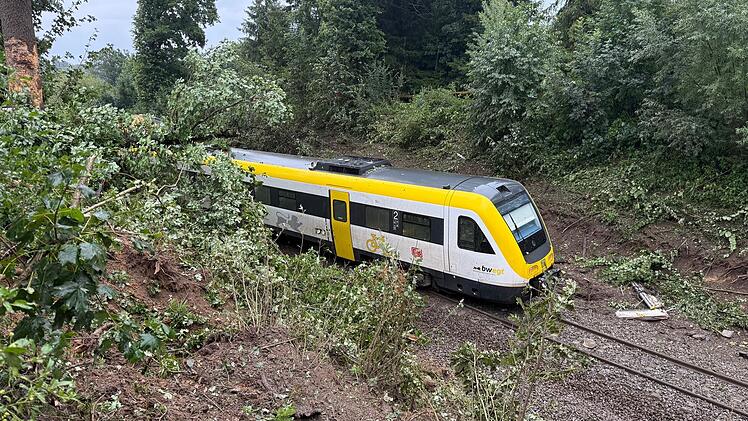 Personenzug entgleist in Oberschwaben