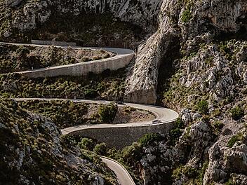 Die Straße von Sa Calobra hoch zum Coll dels Reis ist mit durchschnittlichen 7 Prozent der steilste Anstieg der Insel.