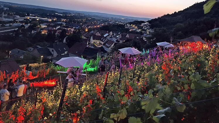 Über den Dächern von Zeil und Schmachtenberg mitten in den Weinbergen genossen die Stadtsommerbesucher einer der ersten lauen Sommerabende.