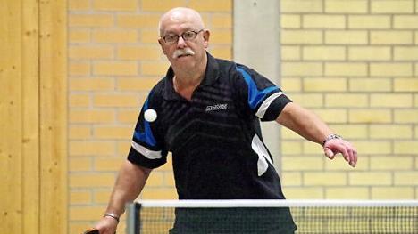 Richard Gebhardt vom RVC Klosterlangheim siegte im Einzel und Doppel der C-Klasse, Altersklasse 65 bis 80.