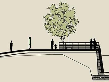 Im Zuge der weiteren Sanierung des Ortskerns soll Kemmern auch einen Aussichtspunkt erhalten. Quelle: Karl-Heinz Rösch (Architekt)
