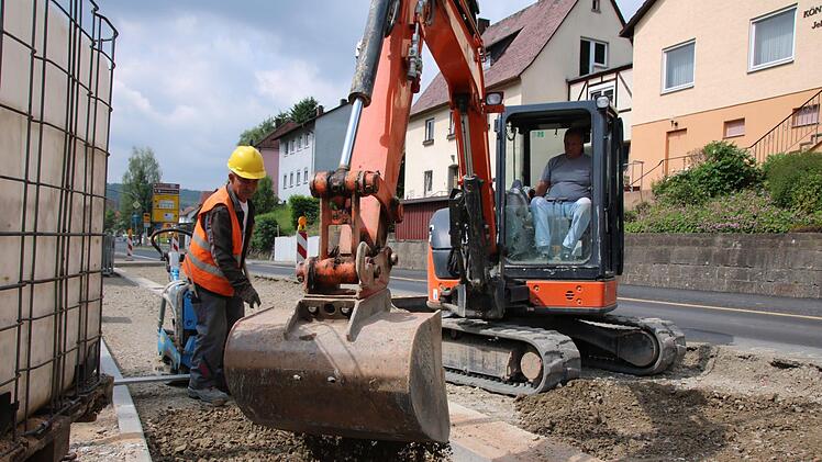 Eindrücke von der Baustelle Kissinger Straße. Foto: Ralf Ruppert