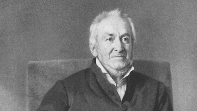Ernst Moritz Arndt. Lithographie von Carl Wildt nach einem Gemälde von Julius Roeting aus dem Jahre 1855 Repro: Reinhard Löwisch