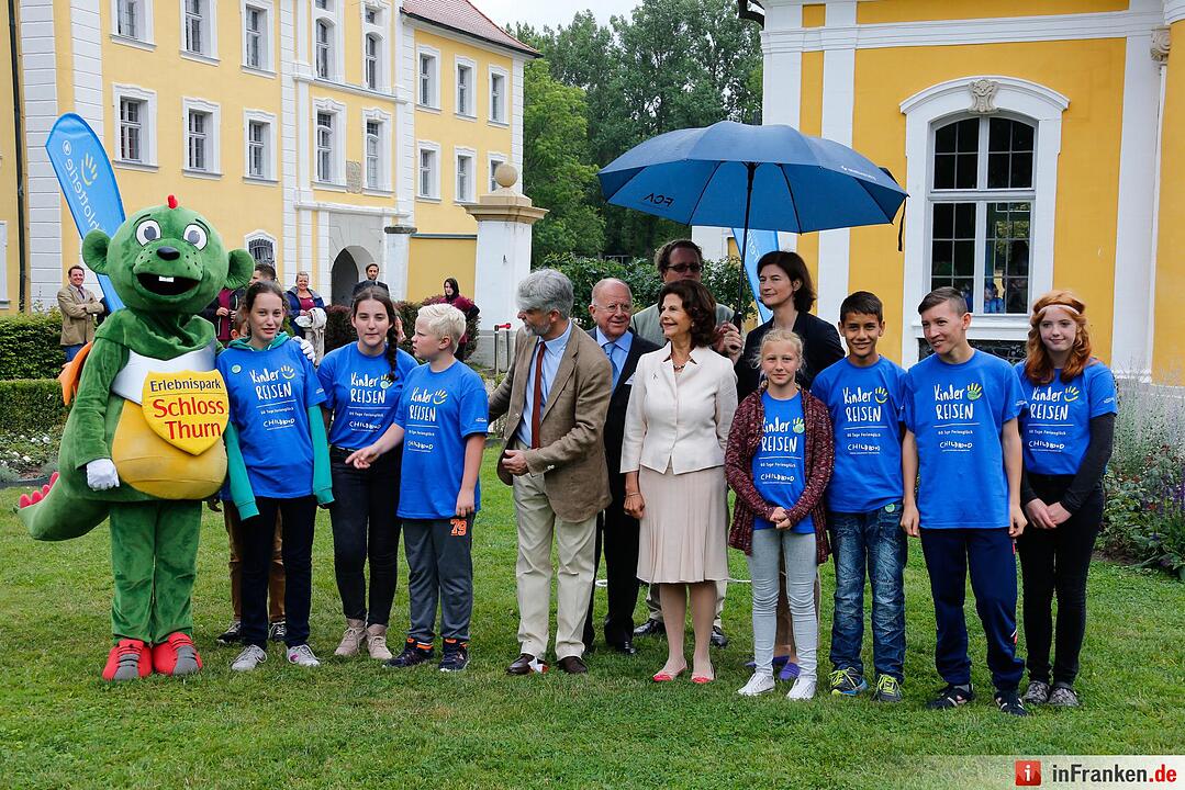 Königin Silvia von Schweden zu Besuch in Franken