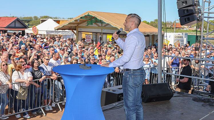 AfD Spitzenkandidat Siegmund auf Fest