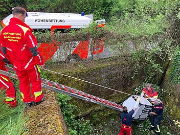 Würzburg: Schaf stürzt in die Tiefe - und wird von der Feuerwehr gerettet Würzburg: Schaf stürzt in die Tiefe - und wird von der Feuerwehr gerettet