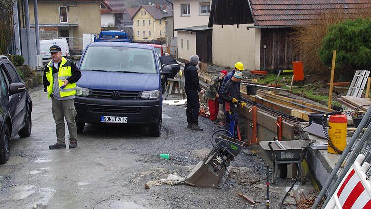 Bauarbeiten in Steinberg. Foto: Marco Meißner