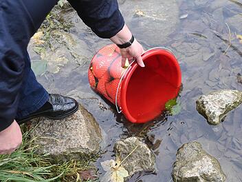 Wasser schöpfen für die Toilettenspülung - im Ernstfall müsste man wohl zu dieser Methode greifen. Foto: Ronald Rinklef