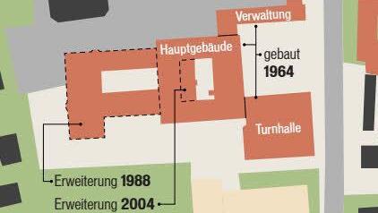 Lageplan des Frobenius-Gymnasiums. Grafik: Franziska Schäfer