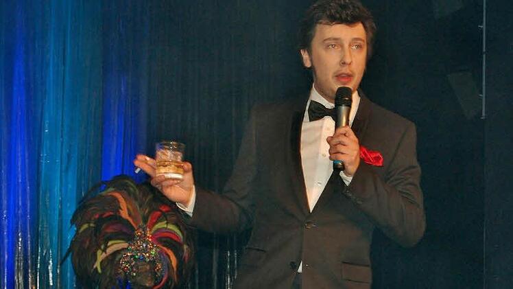 Dean Martin in der Las Vegas-Show in Bad Kissingen. Foto Sigismund von Dobschütz