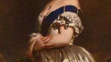 Königin Victoria von England auf einem Gemälde von Franz Xaver Winterhalter, Sammlung Herzoglicher Kunstbesitz Schloss Callenberg