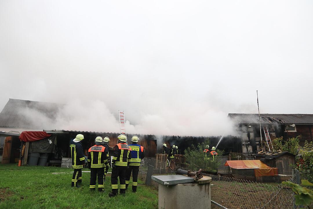 Werkstatt im Gemeindegebiet Scheßlitz geht in Flammen auf