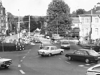 Blick auf die Coburger Schlachthofkreuzung im Jahr 1983Foto: CT-Archiv/Klaus Wöhner